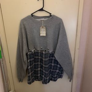 LF Furst of a kind plaid sweater